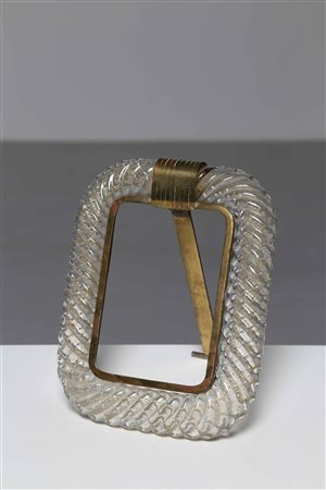 BAROVIER & TOSO Cornice torchon. Vetro di Murano. Cm 21,00 x 26,50 x 2,50....