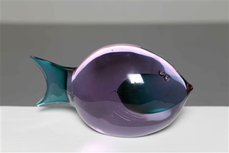 DA ROOS ANTONIO Per Gino Cenedese e figlio. Pesce in vetro massiccio ad una...