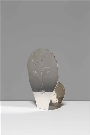 PONTI GIO' (1891 - 1979) Per Sabatini. Scultura madre e figlia. Ottone...