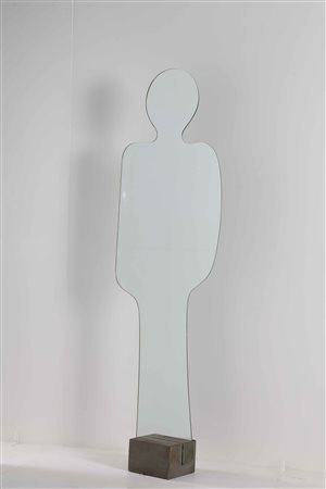 PLATANIA CLAUDIO Per Pierre Cardin, Acerbis. Specchio Narciso Marmo. 1969....