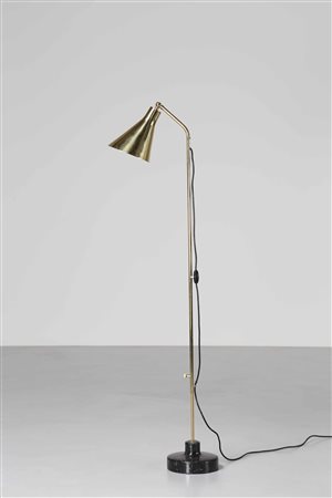 GARDELLA IGNAZIO (1905 - 1999) Piantana LTE3. Marmo e ottone. Cm 36,00 x...