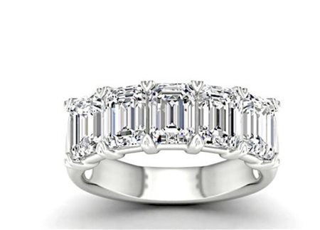 ANELLO IN ORO BIANCO CON DIAMANTI PER 3,75 CT - 474 LG