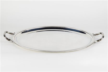  
Vassoio in argento 800 
 Cm 56x35