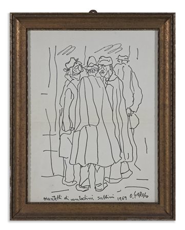 GAROSIO OTTORINO (1904 - 1980) - MANTELLI DI CONTADINI SABBINI .