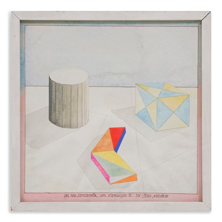 DEL PEZZO LUCIO (1933 - 2020) - ELEMENTI GEOMETRICI.