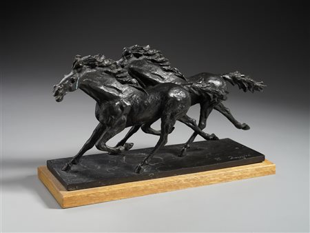 ZAPPINO MICHELE (n. 1949) - CAVALLI IN CORSA.