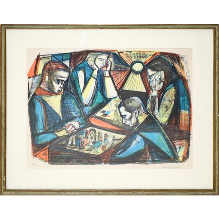 Antonio Menegazzo Amen - Giocatori di scacchi, 20th secolo