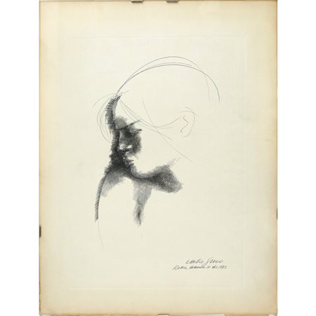 Emilio Greco (Catania 1913 - Roma 1995)  - Profilo di donna, 20th secolo