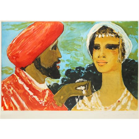 Salvatore Fiume (Comiso 1915 - Milano 1997)  - Somala e Sultano