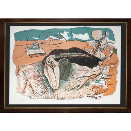 Giulio Ruffini - Uomo e lumaca, 1972