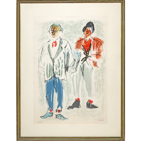 Uomo e clown, 20th secolo