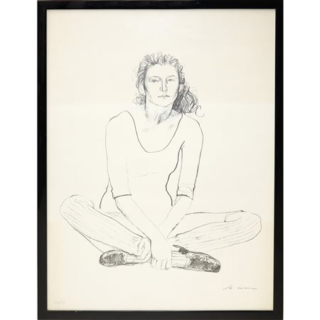 Donna a gambe incrociate, 20th secolo