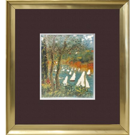Michele Cascella (Ortona 1892 - Milano 1989)  - Portofino, 20th secolo