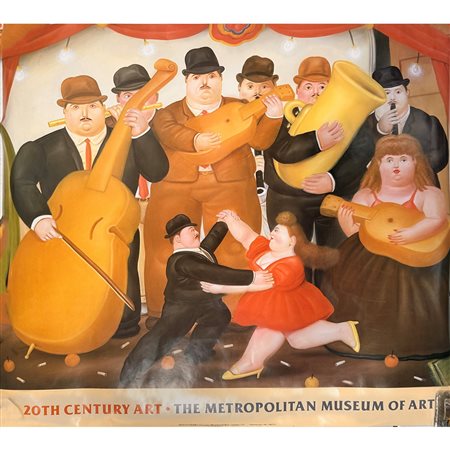 Poster Night in Colombia di Botero