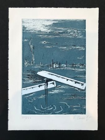 Enzo Cucchi, Senza titolo, 1985, Acquaforte, Acquatinta e Puntasecca su carta...