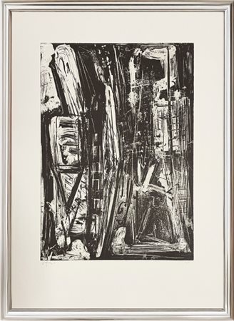 Emilio Vedova, ”Libertad”, 1976, Acquaforte su carta, edizione 40/99, cm...