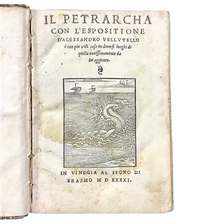 Il Petrarca con l'espositione d'Alessandro Vellutello, Venice 1541