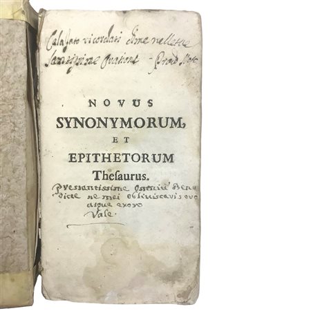 Novus Synonymorum, Epithetorum et Phrasium Poeticarum, 1701