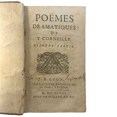 Poëmes dramatiques de T. Corneille - Troisieme Partie, 1698