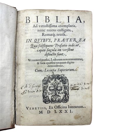 Biblia - Ad vetustissima exemplaria nunc recens castigata, 1571