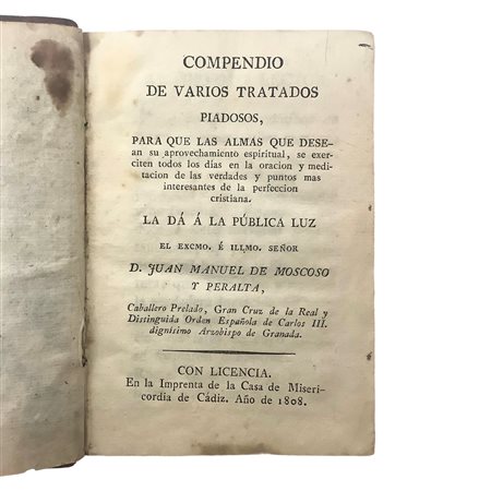 Compendio de varios tratados piadosos, 1808