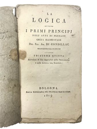 La Logica ovvero I Primi Principi dell'Arte di Pensare, 1804