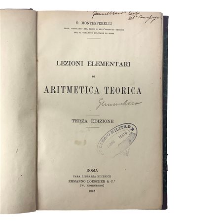 Lezioni elementari di Aritmetica Teorica, 1913