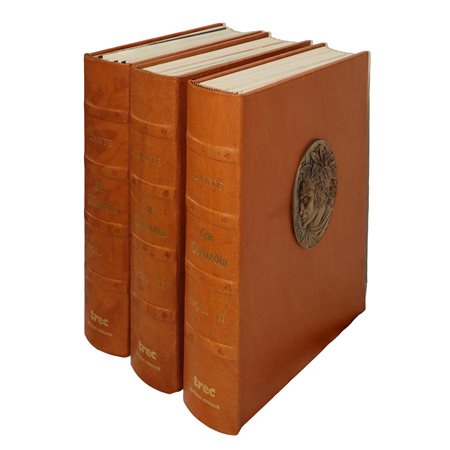 Dante Alighieri (Firenze 1265 - Ravenna 1321)  - La Comedia, Vol I, II, III. Il poema di Dante Alighieri nella prima Edizione di Foligno., 1972