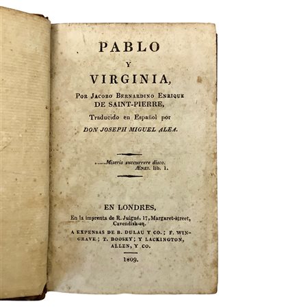 Jacques-Henri Bernardin de Saint-Pierre (1737 - 1814)  - Pablo y Virginia, 1809