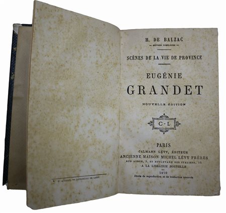 Honoré de Balzac (French 1799 - 1850)  - Eugénie Grandet, 1876