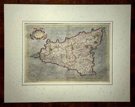 Gerhard Kremer (Rupelmonde 1512 - Duisburg 1594)  - Siciliae Regnum, carta geografica, 1589