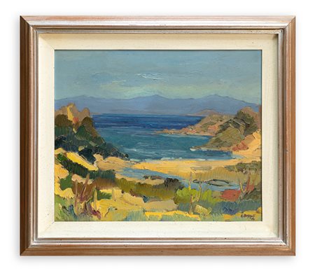 ELDA BRIGNOLI CRIVELLI (1938-?) - Impressioni e colori alla Maddalena, 1974