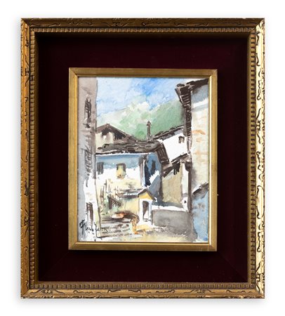 ALFREDO ZECCA (1917-1998) - Rustici in Valmalenco