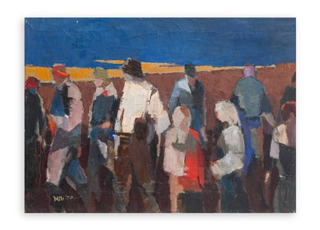 RENZO BASSI (1903-1978) - Lungo il muro, 1970