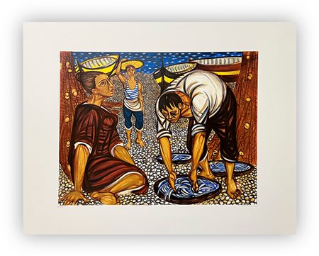 GIUSEPPE MIGNECO (1908-1997) - Senza Titolo (Pescatori)