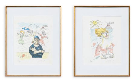 GIAMPAOLO TALANI (1955-2018) - Lotto unico di 2 litografie