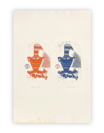 GIUSEPPE GUERRESCHI (1929-1985) - Evento, 1974