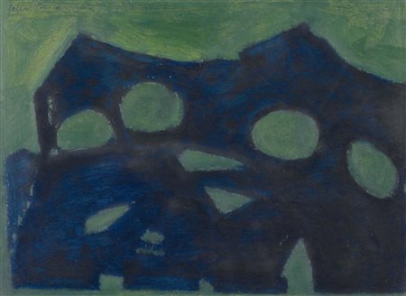 Enrico Della Torre (1930), Personaggi, 1971, olio su tavola, cm 27x37,...