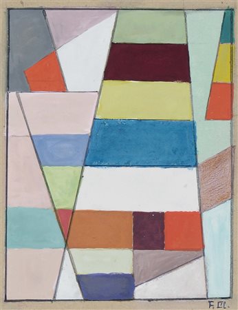 Franciska Clausen (1899-1986), Senza titolo, 1926, tempera su carta, cm 30x21...