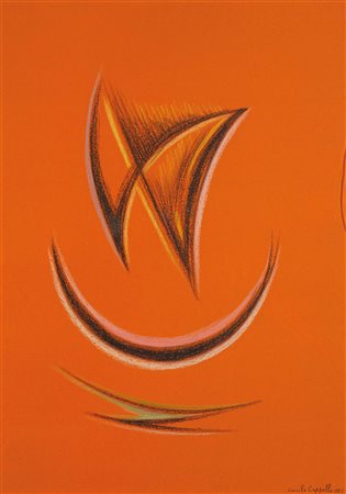 Carmelo Cappello (1912-1996), Senza Titolo, pastello su carta, cm 50x70