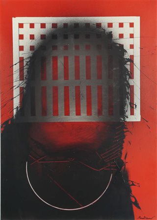 Emilio Scanavino (1922-1986), L’Ombra, 1967, acrilico su cartone, cm 76x57,...