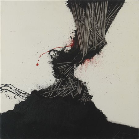 Emilio Scanavino (1922-1986), Dall'Alto al Basso, 1973, olio su tela, cm...
