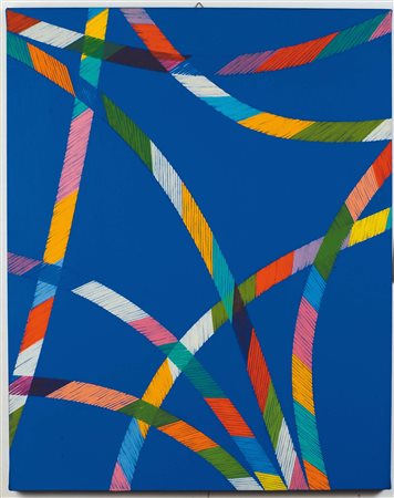 Piero Dorazio (1925-2005), Sistina I, 1987, olio su tela, cm 95x75, firmato e...