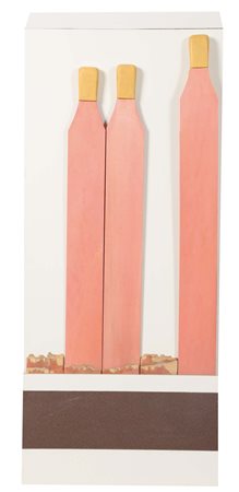 Raymond Hains (1926-2005), Saffa, 1971, scultura tecnica mista (legno e...