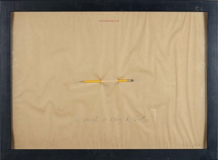 Antonio Dias (1944-), The illusion of art, a pencil is only a tool, 1971,...