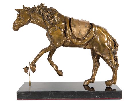 Salvador Dalì (1904-1989), Cheval a la montre molle, 1980, bronzo con patina...