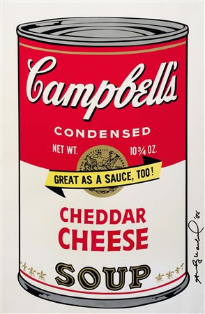 Andy Warhol (1928-1987), Campbell’s Cheddar Cheese Soup,1986 , stampa offset,...