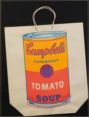 Andy Warhol (1928-1987), Campbell’s Soup Can, 1966 , serigrafia su sacchetto...