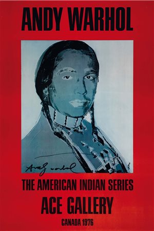 Andy Warhol (1928-1987), American Indian (rosso), 1976, Ace Gallery, stampa...