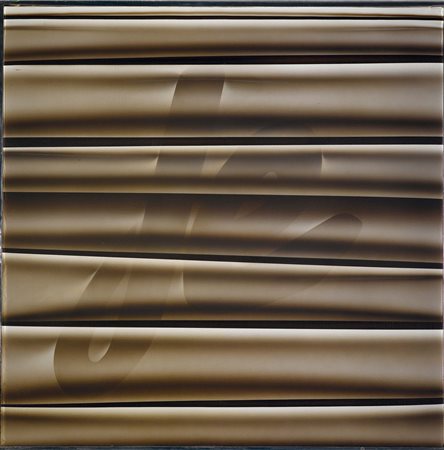 Umberto Mariani (1936), "Alphabet a phone: Je" 1978, acrilico su tela, cm...